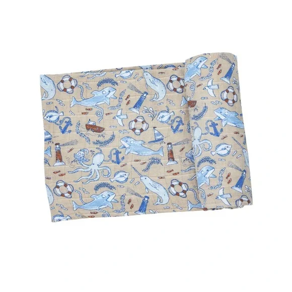 Angel Dear Nautical Notebook Swaddle NWT - Picture 5 of 5